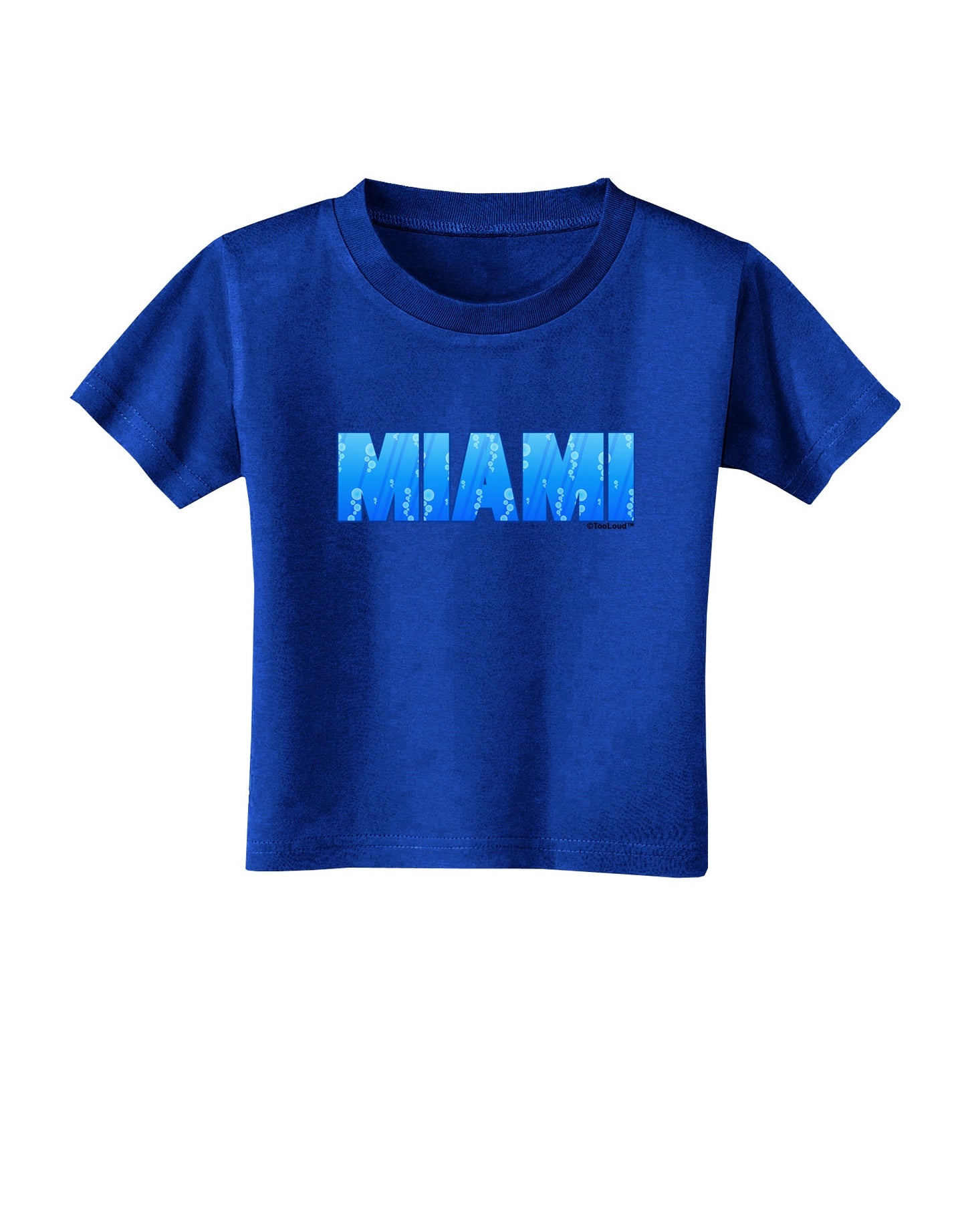 Miami Ocean Bubbles Toddler T-Shirt Dark by TooLoud-Toddler T-Shirt-TooLoud-Royal-Blue-2T-Davson Sales