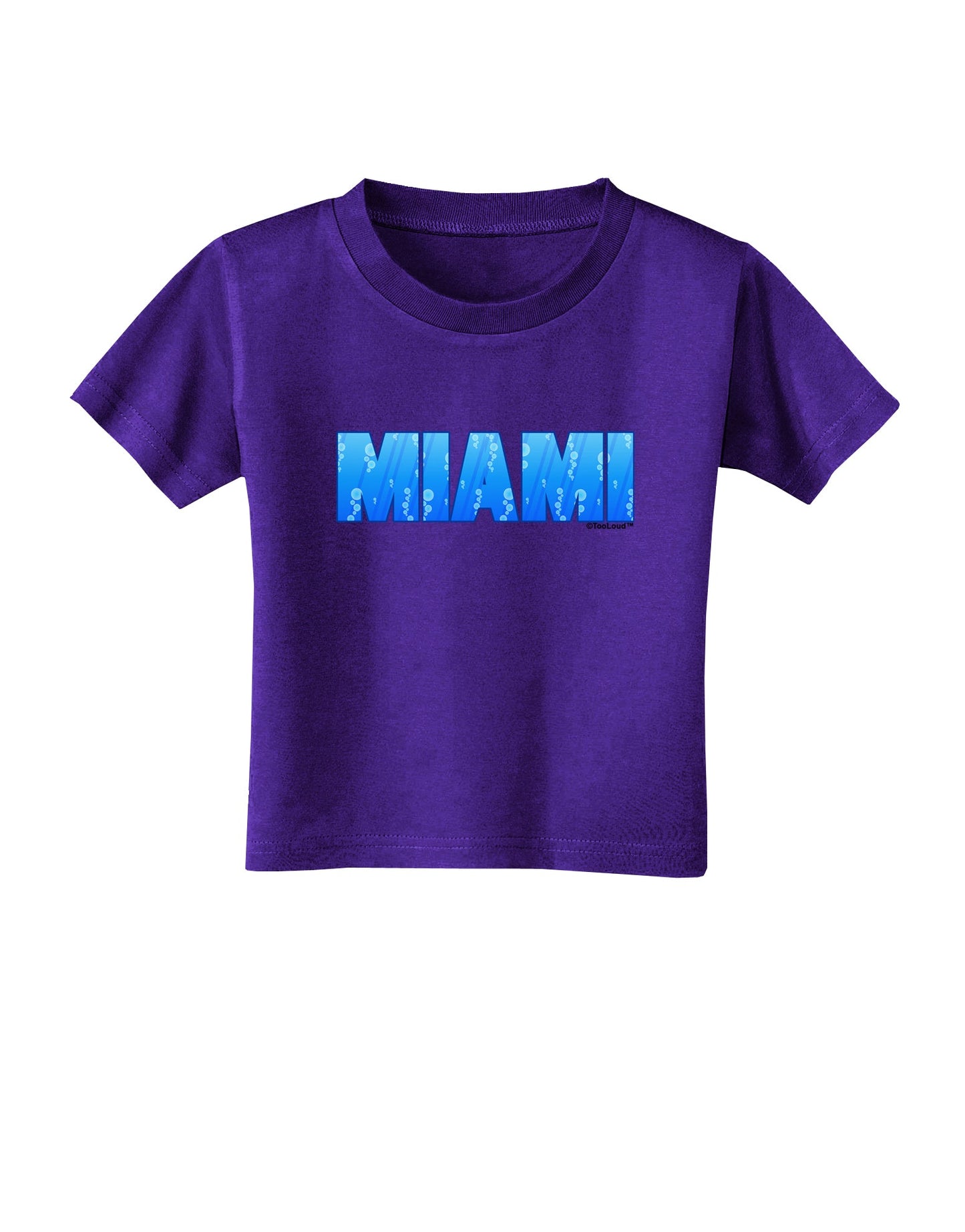 Miami Ocean Bubbles Toddler T-Shirt Dark by TooLoud-Toddler T-Shirt-TooLoud-Purple-2T-Davson Sales