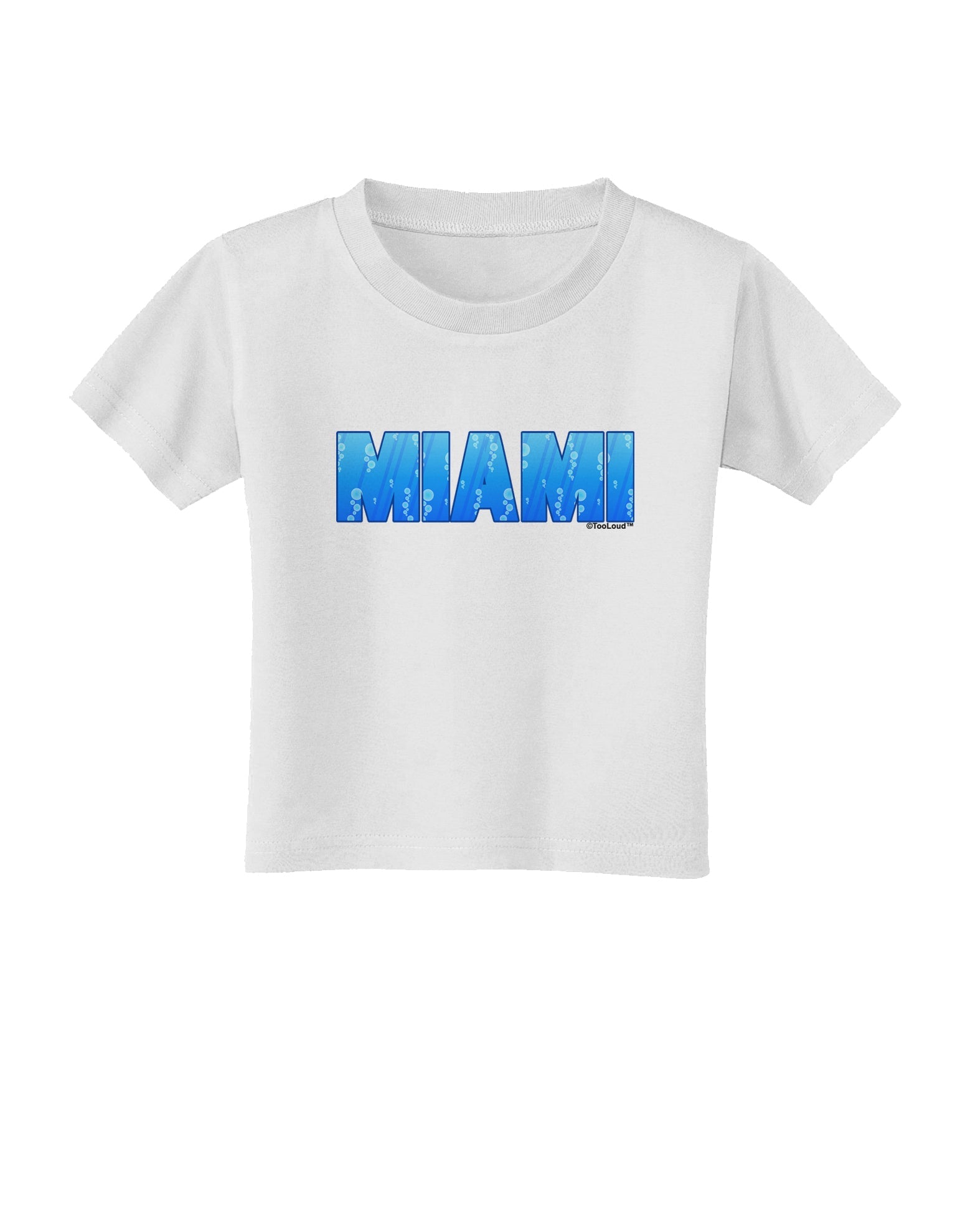 Miami Ocean Bubbles Toddler T-Shirt by TooLoud-Toddler T-Shirt-TooLoud-White-2T-Davson Sales