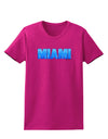 Miami Ocean Bubbles Womens Dark T-Shirt by TooLoud-Womens T-Shirt-TooLoud-Hot-Pink-Small-Davson Sales