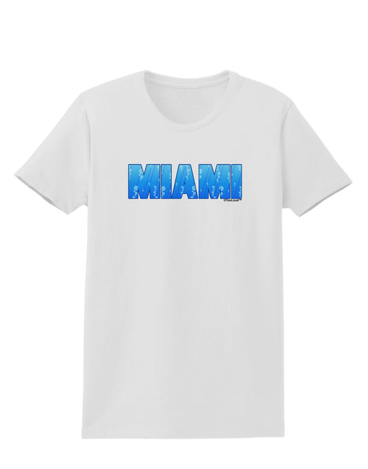 Miami Ocean Bubbles Womens T-Shirt by TooLoud-Womens T-Shirt-TooLoud-White-X-Small-Davson Sales