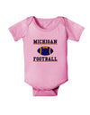 Michigan Football Baby Romper Bodysuit by TooLoud-TooLoud-Pink-06-Months-Davson Sales