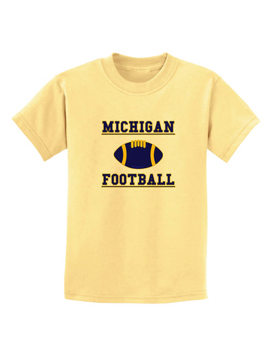 Michigan Football Childrens T-Shirt by TooLoud-TooLoud-Daffodil-Yellow-X-Small-Davson Sales