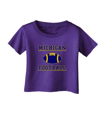 Michigan Football Infant T-Shirt Dark by TooLoud-TooLoud-Purple-06-Months-Davson Sales