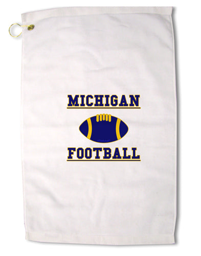 Michigan Football Premium Cotton Golf Towel - 16 x 25 inch by TooLoud-Golf Towel-TooLoud-16x25"-Davson Sales