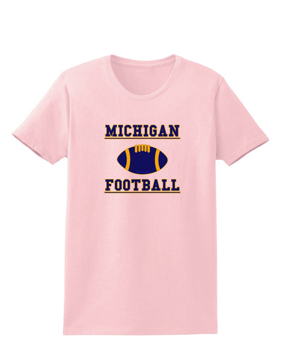 Michigan Football Womens T-Shirt by TooLoud-TooLoud-PalePink-X-Small-Davson Sales