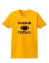 Michigan Football Womens T-Shirt by TooLoud-TooLoud-Gold-X-Small-Davson Sales