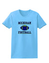 Michigan Football Womens T-Shirt by TooLoud-TooLoud-Aquatic-Blue-X-Small-Davson Sales