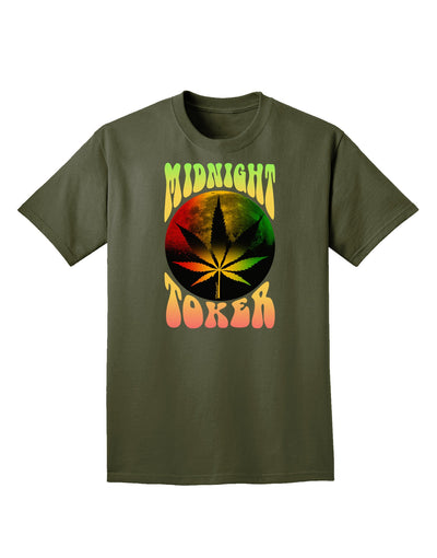 Midnight Toker Marijuana Adult Dark T-Shirt-Mens T-Shirt-TooLoud-Military-Green-Small-Davson Sales