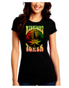 Midnight Toker Marijuana Juniors Crew Dark T-Shirt-T-Shirts Juniors Tops-TooLoud-Black-Juniors Fitted Small-Davson Sales