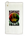 Midnight Toker Marijuana Micro Terry Gromet Golf Towel 11&#x22;x19-Golf Towel-TooLoud-White-Davson Sales
