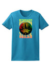 Midnight Toker Marijuana Womens Dark T-Shirt-TooLoud-Turquoise-X-Small-Davson Sales