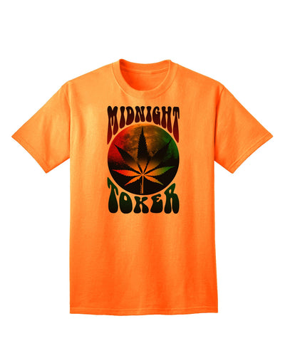 Midnight Toker Premium Adult T-Shirt - Celebrating Cannabis Culture-Mens T-shirts-TooLoud-Neon-Orange-Small-Davson Sales