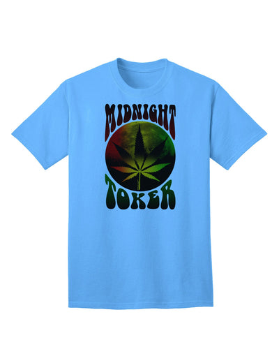 Midnight Toker Premium Adult T-Shirt - Celebrating Cannabis Culture-Mens T-shirts-TooLoud-Aquatic-Blue-Small-Davson Sales