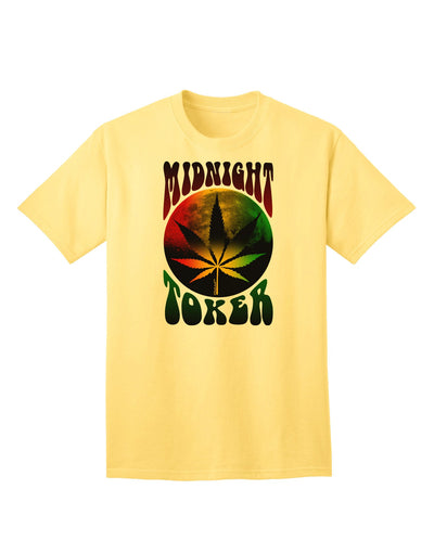 Midnight Toker Premium Adult T-Shirt - Celebrating Cannabis Culture-Mens T-shirts-TooLoud-Yellow-Small-Davson Sales