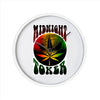 Midnight Toker Marijuana 10 Inch Round Wall Clock