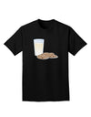 Milk and Cookies Design Adult Dark T-Shirt-Mens T-Shirt-TooLoud-Black-Small-Davson Sales