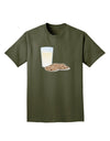 Milk and Cookies Design Adult Dark T-Shirt-Mens T-Shirt-TooLoud-Military-Green-Small-Davson Sales