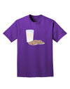 Milk and Cookies Design Adult Dark T-Shirt-Mens T-Shirt-TooLoud-Purple-Small-Davson Sales