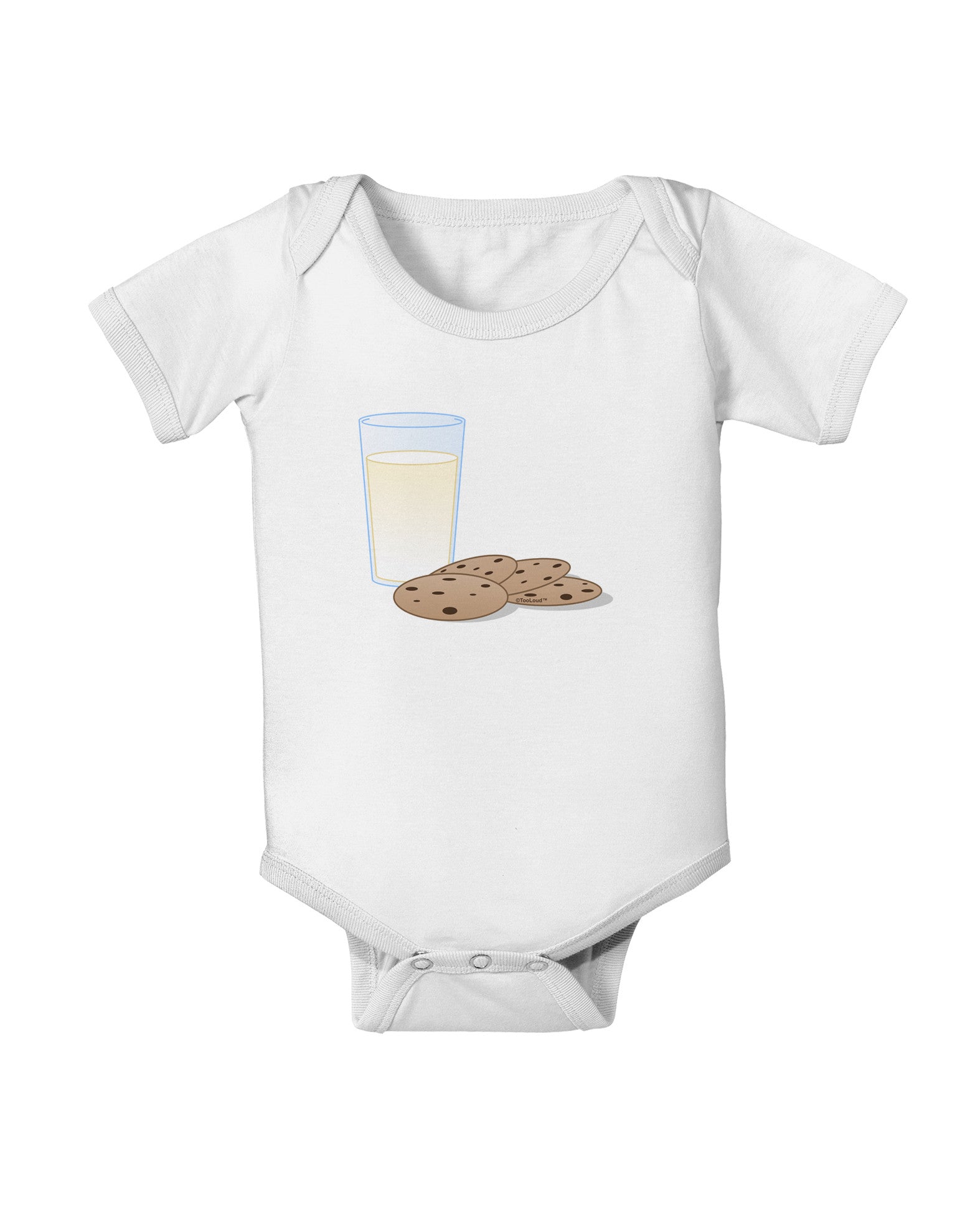 Milk and Cookies Design Baby Romper Bodysuit-Baby Romper-TooLoud-White-06-Months-Davson Sales