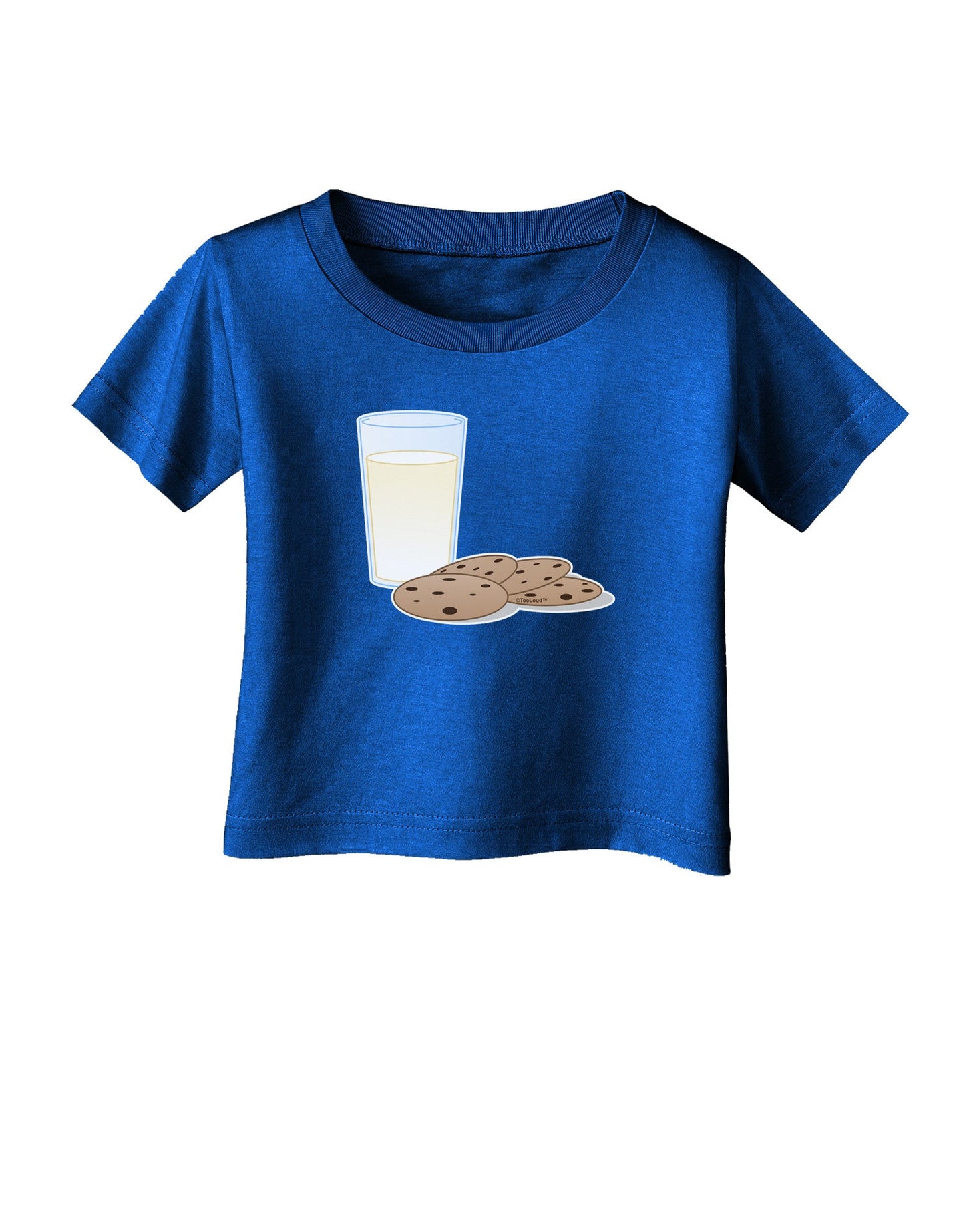 Milk and Cookies Design Infant T-Shirt Dark-Infant T-Shirt-TooLoud-Royal-Blue-06-Months-Davson Sales