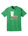 Milk and Cookies Design Text Adult Dark T-Shirt-Mens T-Shirt-TooLoud-Kelly-Green-Small-Davson Sales