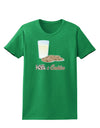 Milk and Cookies Design Text Womens Dark T-Shirt-Womens T-Shirt-TooLoud-Kelly-Green-X-Small-Davson Sales