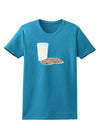 Milk and Cookies Design Womens Dark T-Shirt-Womens T-Shirt-TooLoud-Turquoise-X-Small-Davson Sales