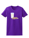 Milk and Cookies Design Womens Dark T-Shirt-Womens T-Shirt-TooLoud-Purple-X-Small-Davson Sales