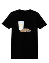 Milk and Cookies Design Womens Dark T-Shirt-Womens T-Shirt-TooLoud-Black-X-Small-Davson Sales