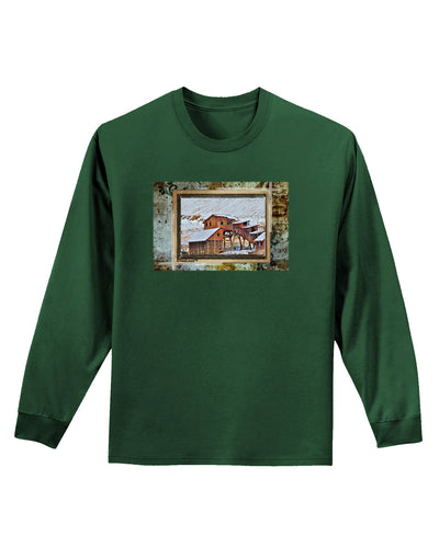 Mine Scene Colorado Adult Long Sleeve Dark T-Shirt-TooLoud-Dark-Green-Small-Davson Sales