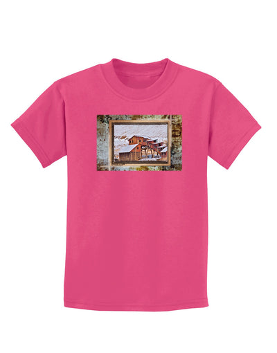 Mine Scene Colorado Childrens Dark T-Shirt-Childrens T-Shirt-TooLoud-Sangria-X-Small-Davson Sales