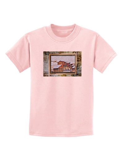 Mine Scene Colorado Childrens T-Shirt-Childrens T-Shirt-TooLoud-PalePink-X-Small-Davson Sales