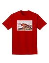 Mine Scene Colorado Watercolor Adult Dark T-Shirt-Mens T-Shirt-TooLoud-Red-Small-Davson Sales