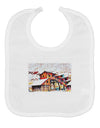 Mine Scene Colorado Watercolor Baby Bib