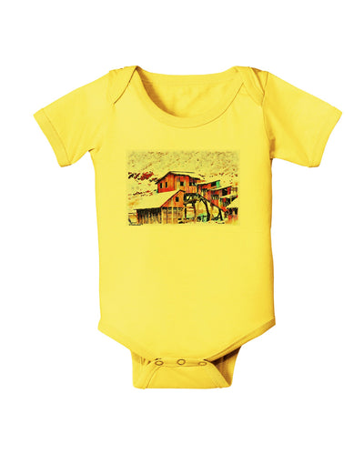 Mine Scene Colorado Watercolor Baby Romper Bodysuit-Baby Romper-TooLoud-Yellow-06-Months-Davson Sales