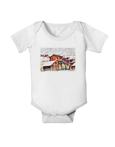 Mine Scene Colorado Watercolor Baby Romper Bodysuit-Baby Romper-TooLoud-White-06-Months-Davson Sales