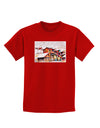 Mine Scene Colorado Watercolor Childrens Dark T-Shirt-Childrens T-Shirt-TooLoud-Red-X-Small-Davson Sales