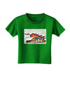 Mine Scene Colorado Watercolor Toddler T-Shirt Dark-Toddler T-Shirt-TooLoud-Clover-Green-2T-Davson Sales