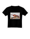 Mine Scene Colorado Watercolor Toddler T-Shirt Dark-Toddler T-Shirt-TooLoud-Black-2T-Davson Sales