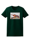 Mine Scene Colorado Watercolor Womens Dark T-Shirt-TooLoud-Forest-Green-Small-Davson Sales