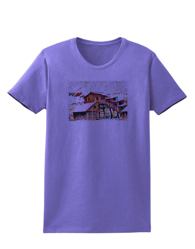 Mine Scene Colorado Watercolor Womens T-Shirt-Womens T-Shirt-TooLoud-Violet-X-Small-Davson Sales