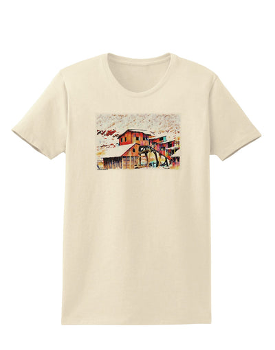 Mine Scene Colorado Watercolor Womens T-Shirt-Womens T-Shirt-TooLoud-Natural-X-Small-Davson Sales