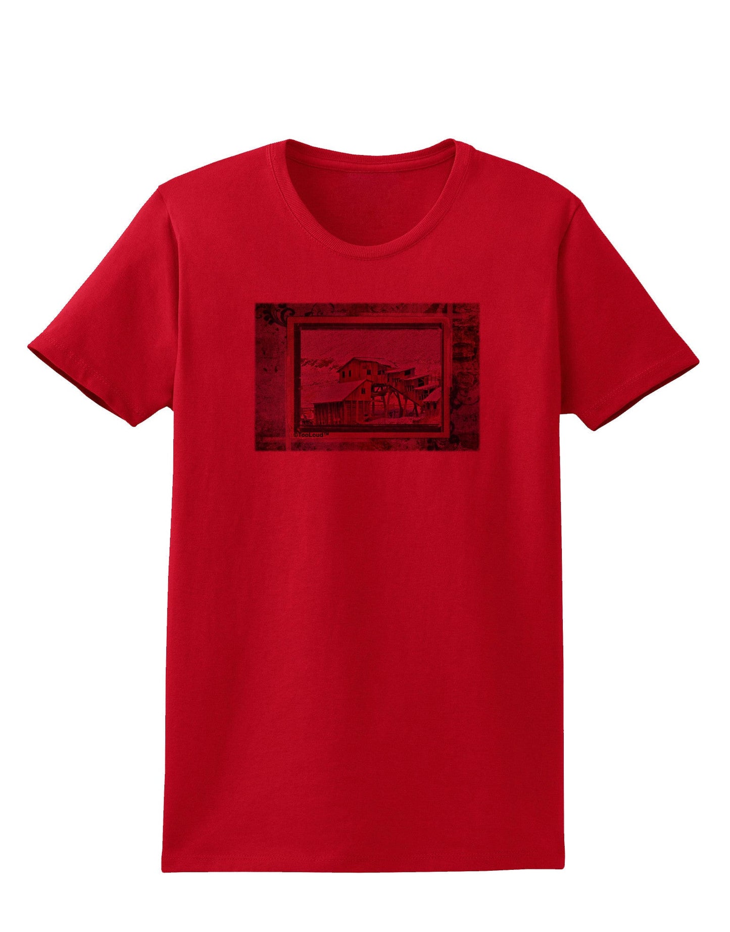 Mine Scene Colorado Womens T-Shirt-Womens T-Shirt-TooLoud-Red-X-Small-Davson Sales