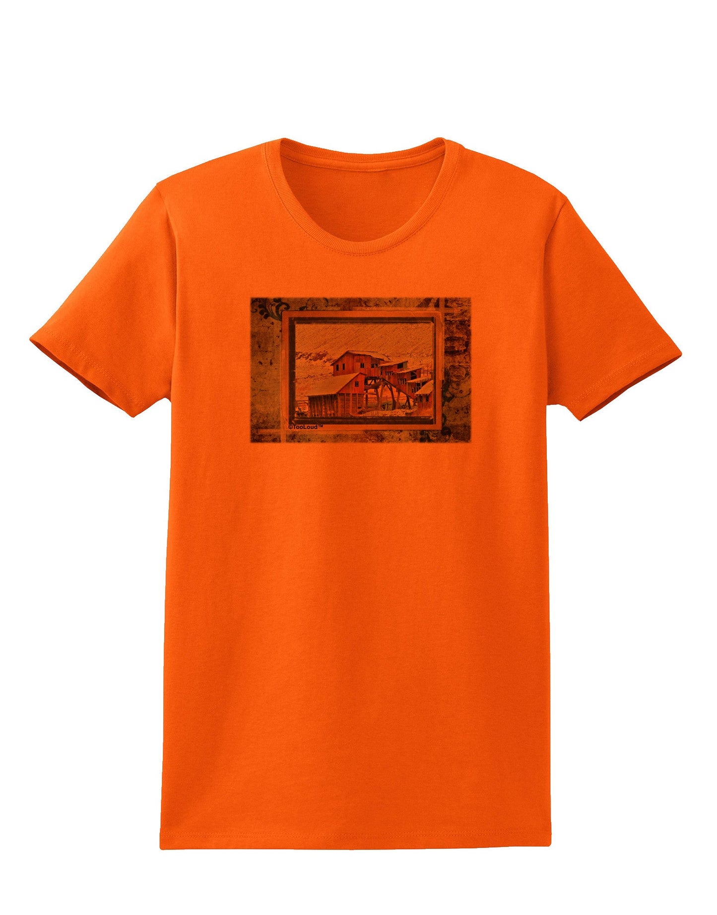 Mine Scene Colorado Womens T-Shirt-Womens T-Shirt-TooLoud-Orange-X-Small-Davson Sales