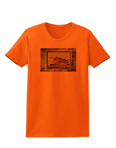 Mine Scene Colorado Womens T-Shirt-Womens T-Shirt-TooLoud-Orange-X-Small-Davson Sales