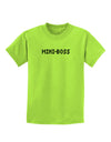 Mini-Boss Text - Boss Day Childrens T-Shirt-Childrens T-Shirt-TooLoud-Lime-Green-X-Small-Davson Sales