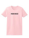 Mini-Boss Text - Boss Day Womens T-Shirt-Womens T-Shirt-TooLoud-PalePink-X-Small-Davson Sales