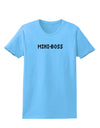 Mini-Boss Text - Boss Day Womens T-Shirt-Womens T-Shirt-TooLoud-Aquatic-Blue-X-Small-Davson Sales