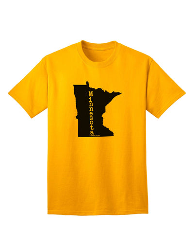 Minnesota - Premium United States Shape Adult T-Shirt Collection-Mens T-shirts-TooLoud-Gold-Small-Davson Sales